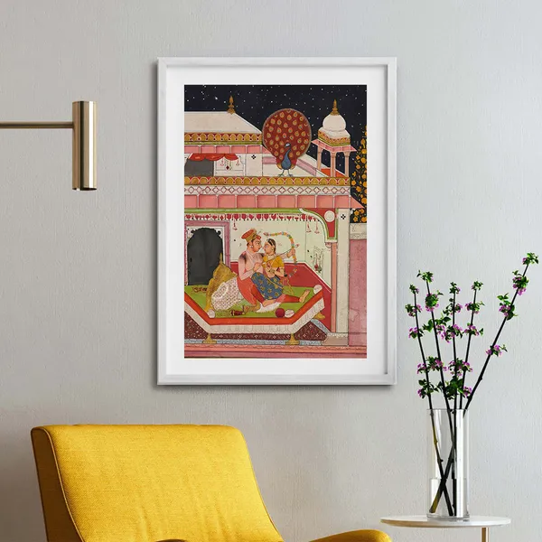 Vibhasa_Ragini_Canvas_Print_White_Frame