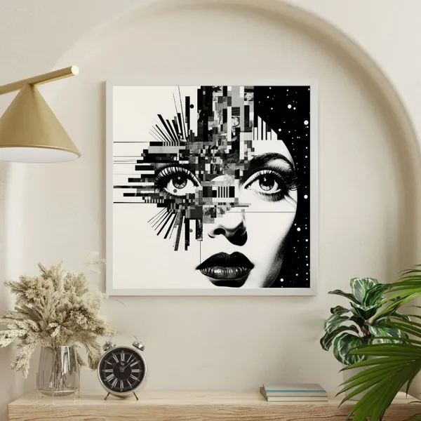 Monochrome_Ideas_Iv_Abstract_Art_Print_Black_Frame
