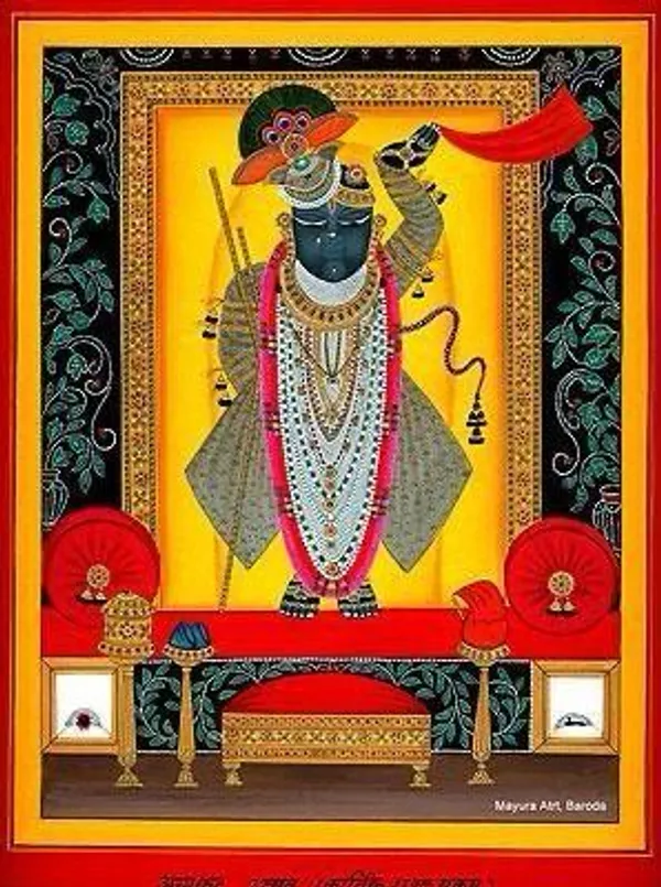 Cotton_Traditional_Pichwai_Shrinathji_Hand_Painted_Unframed