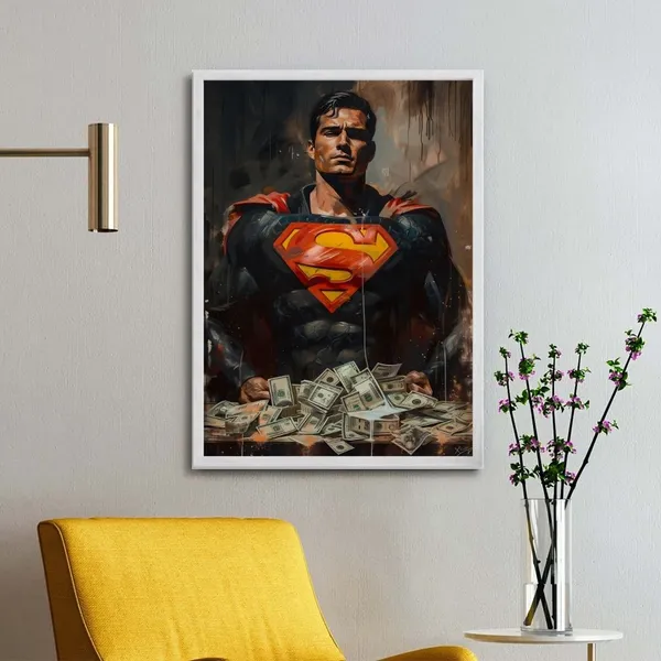 Superhero_Art_Print_Wooden_Frame