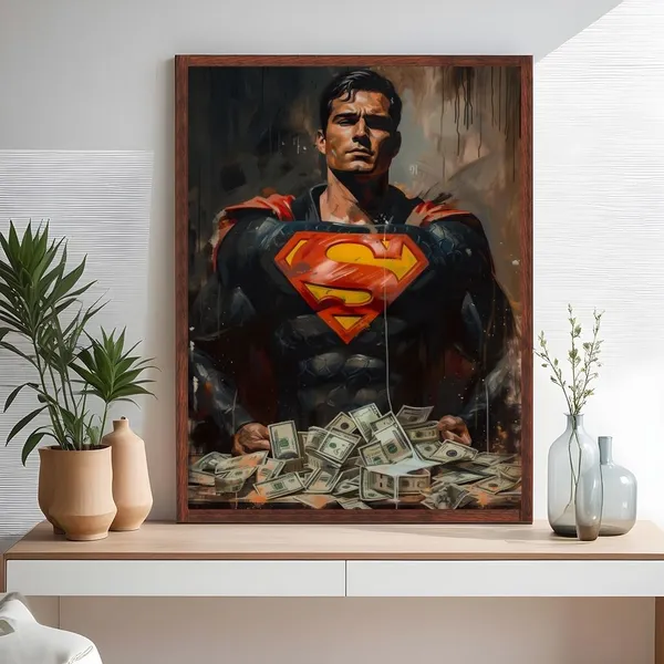 Fiber_Pop_Art_Superhero_Art_Print_White_Framed_Wall_Decor