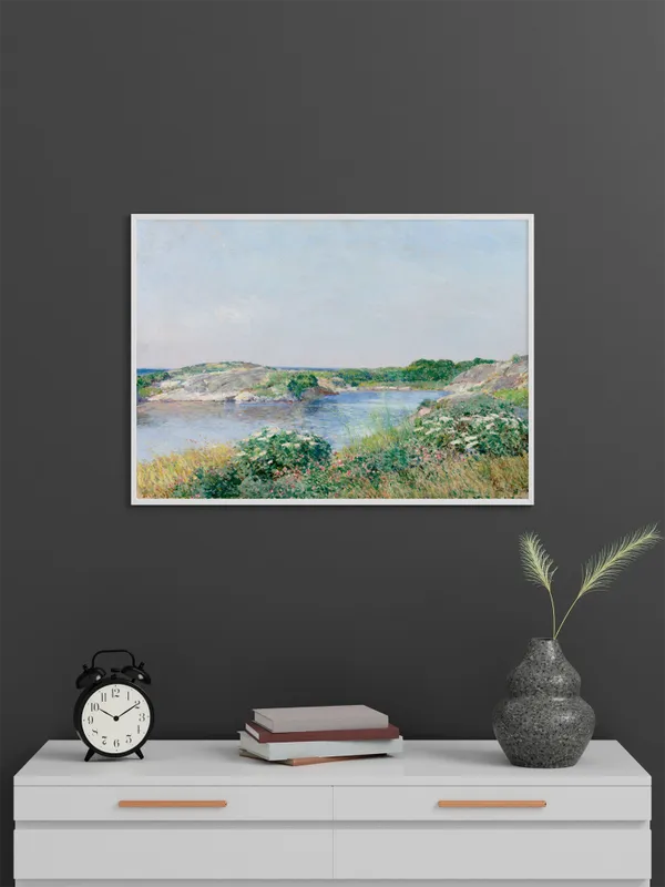 The_Little_Pond_Appledore_Canvas_Print_Wooden_Frame