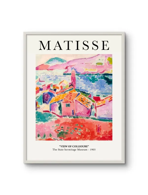 View_Of_Collioure_Henri_Matisse_Art_Print_Metal_Gold_Frame