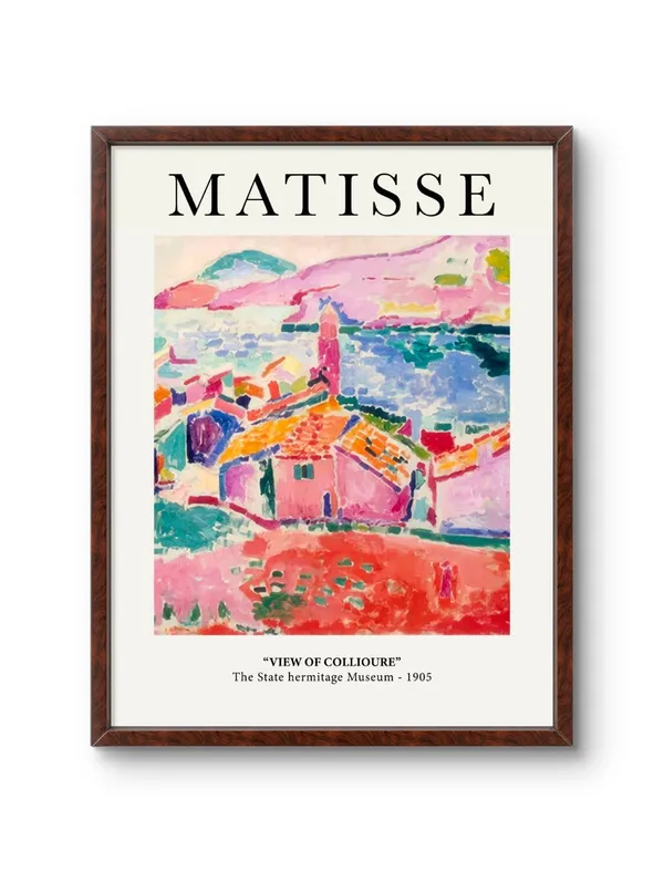 View_Of_Collioure_Henri_Matisse_Canvas_Print_Silver_Metal_Frame