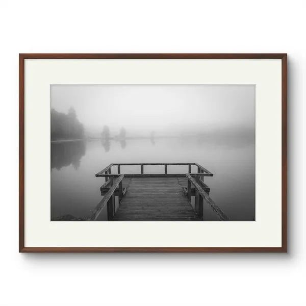 Bridge_On_A_Lake_Gold_Canvas_Wrap