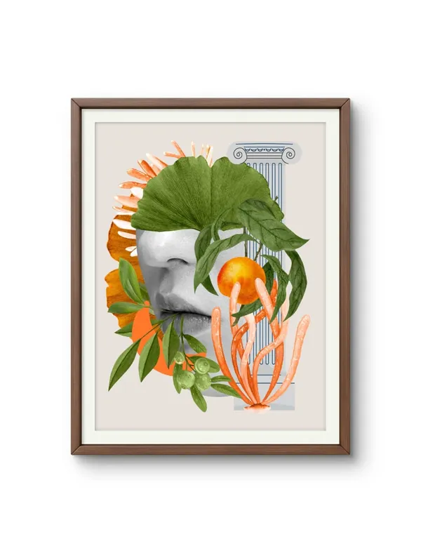 Fiber_Nature_Figurative_Nature'S_Child_Multicolor_Rolled_Wall_Art