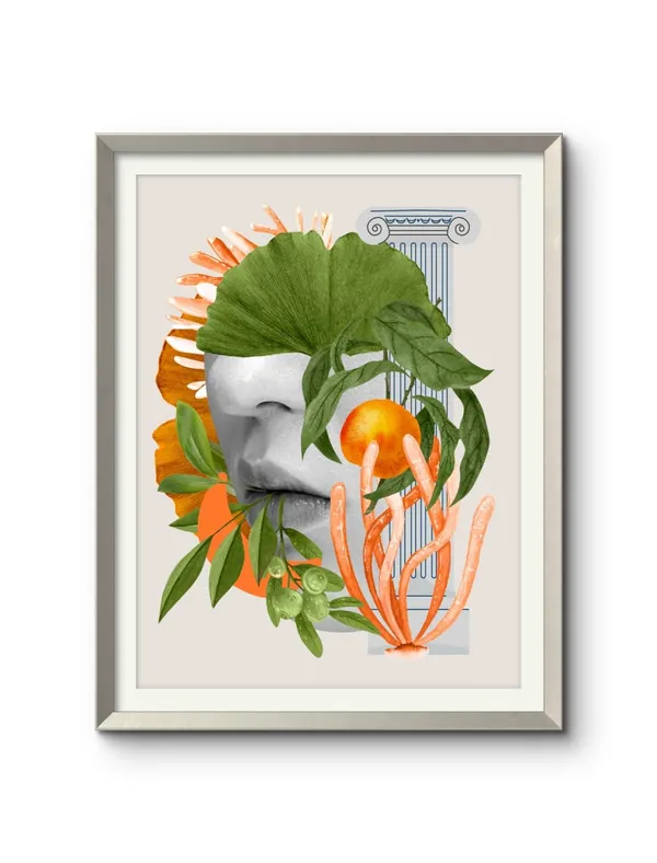 Nature'S_Child_Canvas_Print_Metal_Silver_Frame