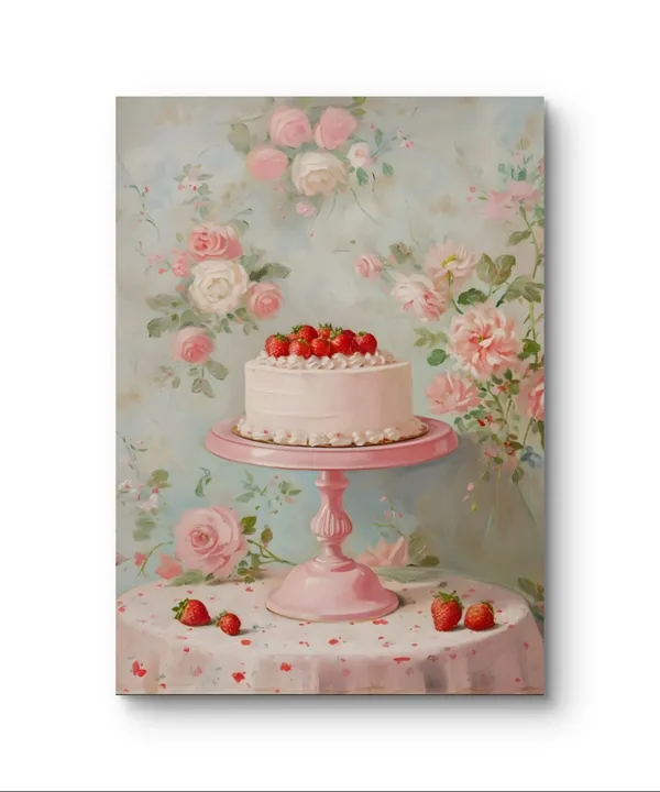 Cake_Stand_Art_Print_Black_Frame