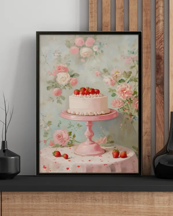 Cake_Stand_Art_Print_White_Frame