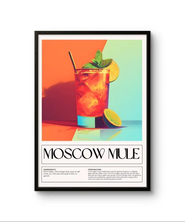 Fiber_Modern_Bar_Moscow_Mule_Canvas_Print_Frame_Wooden