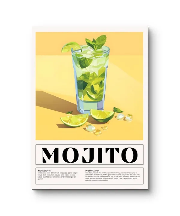 Mojito_Art_Print_White_Frame