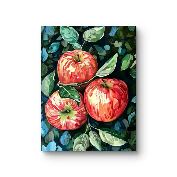 Fiber_Abstract_Apple_Tree_Gold_Silver_Art_Print_White_Frame