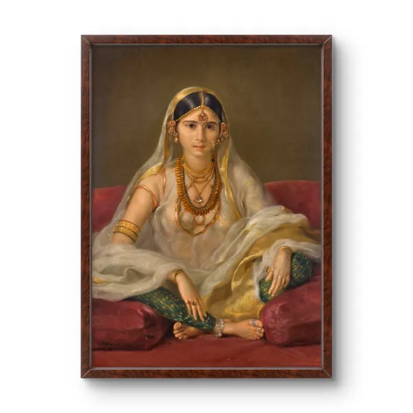 A_Mughal_Woman_By_Francesco_Renaldi_Abstract_Art_Print