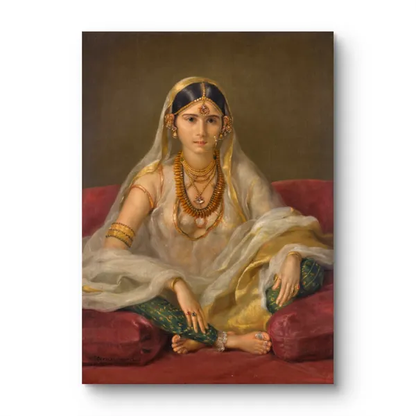 A_Mughal_Woman_By_Francesco_Renaldi_Canvas_Print_Rolled_Art