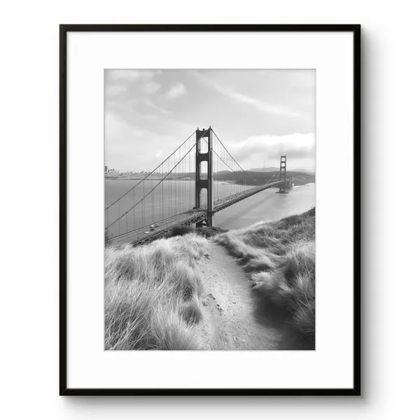 Fiber_Monochrome_Golden_Gate_Bridge_Canvas_Print_Frame_Black