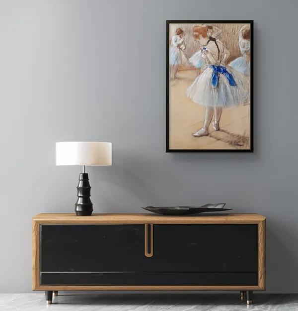 Edgar_Degas_Danseuse_Dancer_Canvas_Print_Gold_Metal_Frame