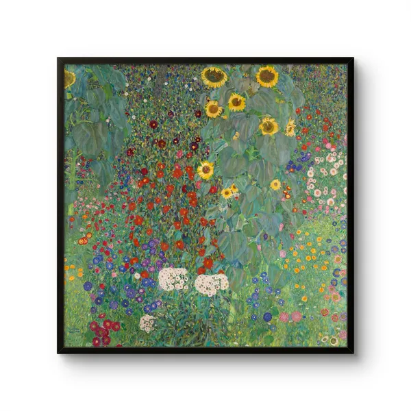 Fiber_Botanical_Farm_Garden_Sunflowers_Art_Print_Frame_White