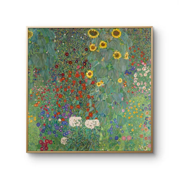 Fiber_Botanical_Farm_Garden_Sunflowers_Art_Print_Frame_White