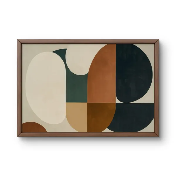 Fiber_Contemporary_Abstract_Language_Art_Print_Gold_Metal_Frame