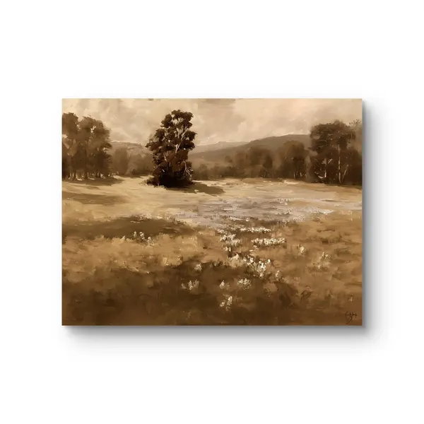 Lupine_Meadow_Spring_Landscape_Canvas_Print_Wooden_Frame