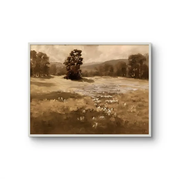 Lupine_Meadow_Spring_Landscape_Canvas_Print_Wooden_Frame