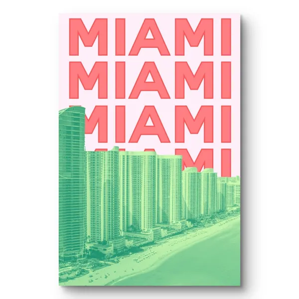 Miami_City_Art_Print_Wooden_Frame
