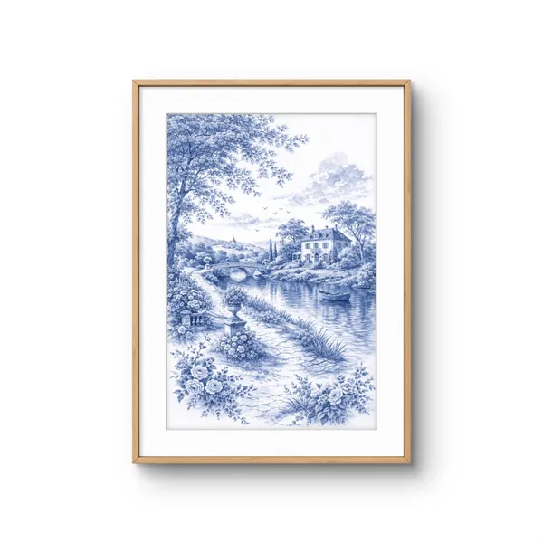 Fiber_Romantic_Royal_Blue_Landscape_Set_Of_3_Frames