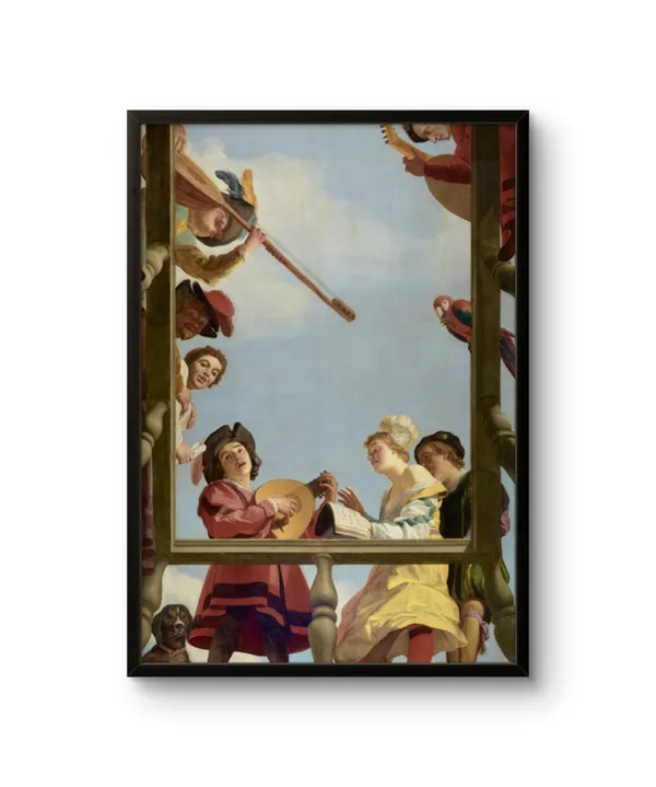 Musical_Group_On_A_Balcony_Canvas_Print_Canvas_Wrap