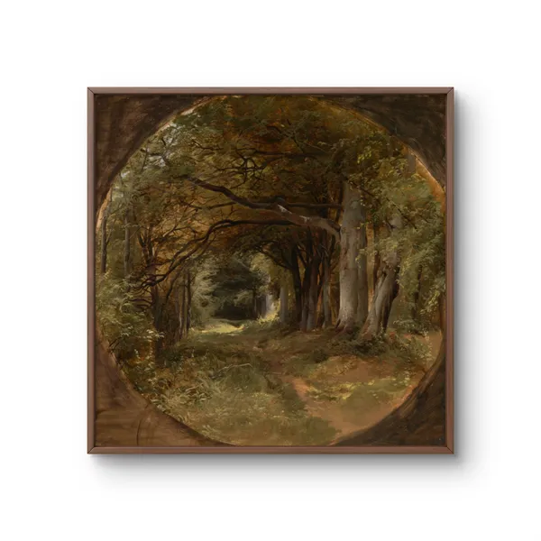 Fiber_Pastoral_Beech_Glade_Landscape_Art_Print_Rolled