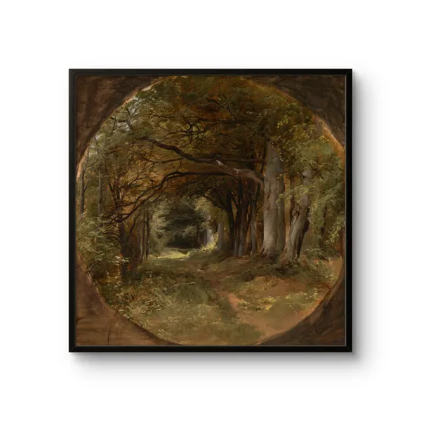 Fiber_Pastoral_Beech_Glade_Landscape_Canvas_Wrap_Frame
