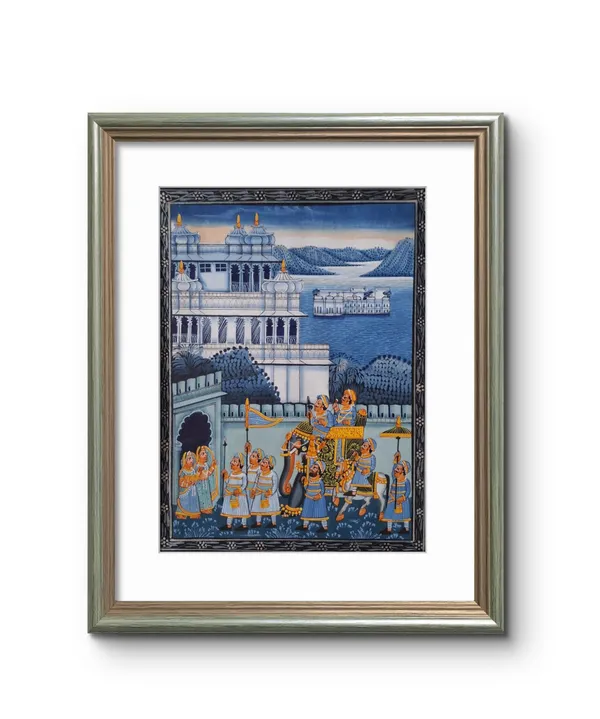 Handpainted_Royal_Palace_And_Procession_Wall_Art