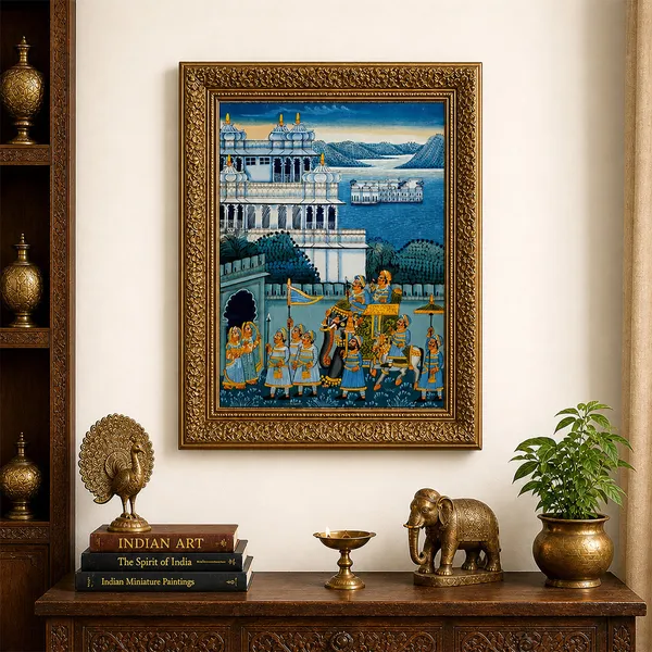 Handpainted_Royal_Palace_And_Procession_Wall_Art