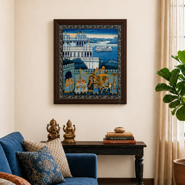 Handpainted_Royal_Palace_And_Procession_Wall_Art