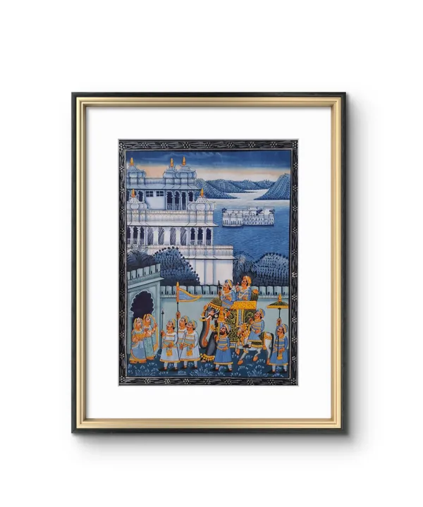 Handpainted_Royal_Palace_And_Procession_Wall_Art