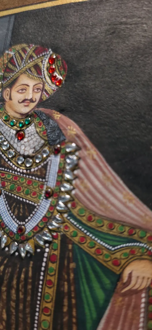 Embellished_Raja_And_Rani_Folio_Art_Set_Of_2