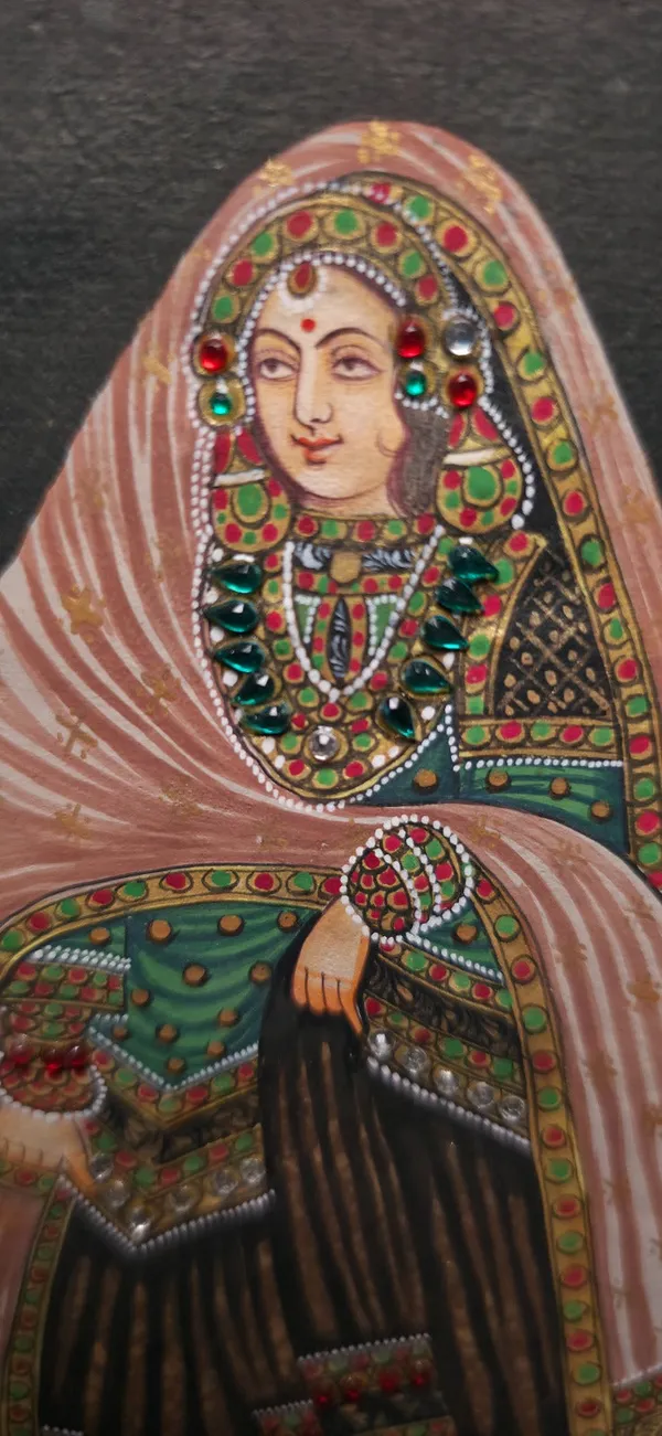 Embellished_Raja_And_Rani_Folio_Art_Set_Of_2
