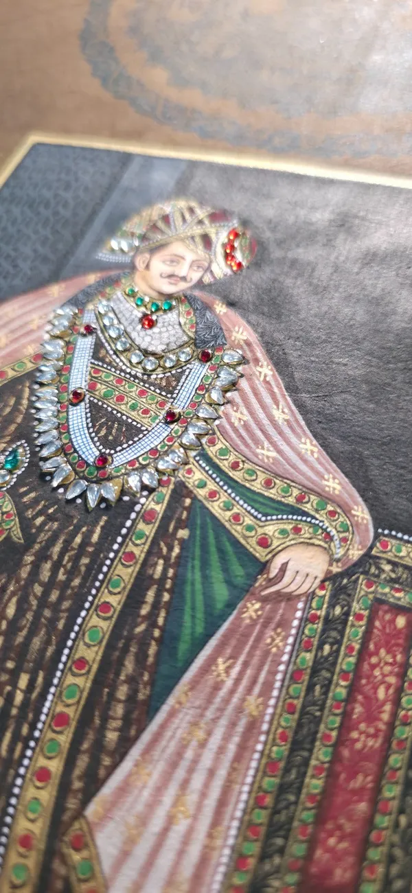 Embellished_Raja_And_Rani_Folio_Art_Set_Of_2