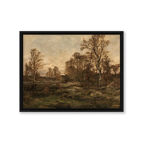 Fiber_Landscape_Autumn_Forest_Fontainebleau_Canvas_Wrap_Wall_Art