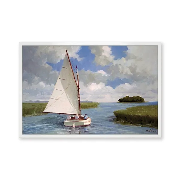Fiber_Coastal_Catboat_Through_A_Stream_Art_Print_Rolled_Art
