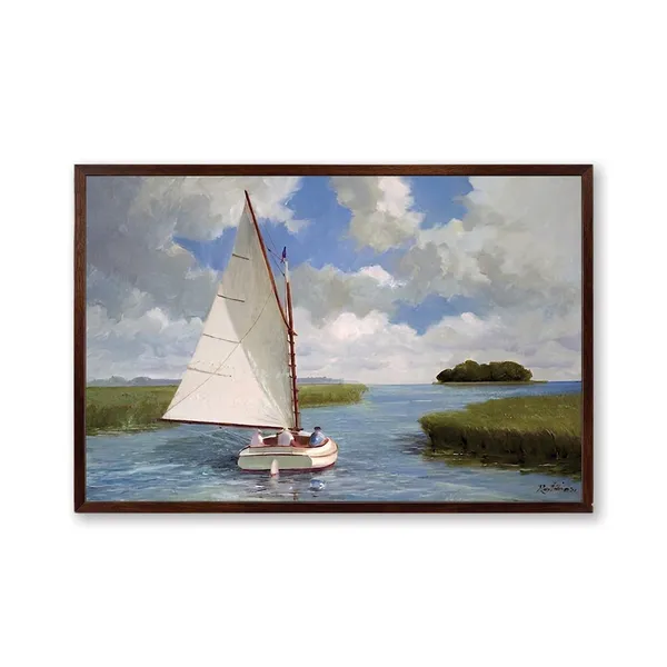 Fiber_Coastal_Catboat_Through_A_Stream_Canvas_Rolled_Art_Print