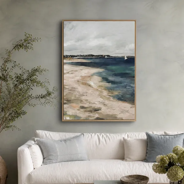Fiber_Nautical_Sailboats_At_Sea_Canvas_Print_Wooden_Frame