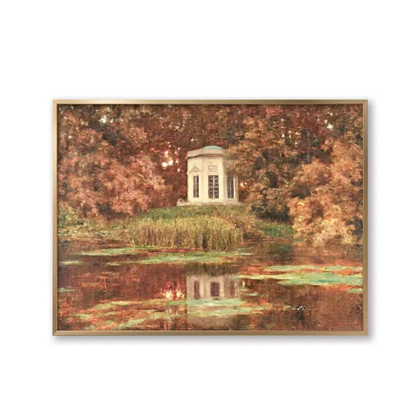 Fiber_Classical_Landscape_Versailles_Garden_Pond_Art_Print_Metal_White