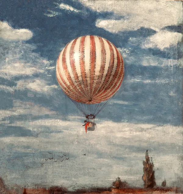 The_Balloon_Vintage_Canvas_Print_Canvas_Wrap