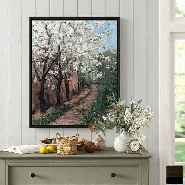 Fiber_Botanical_Cherry_Blossom_Canvas_Print_Rolled_Art