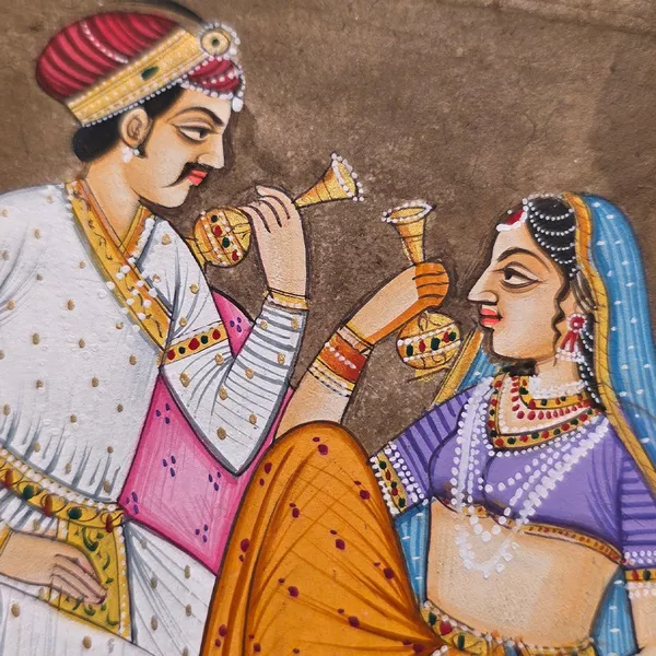 Folio_Paper_Rajasthani_Hand_Painted_Raja_Rani_Wall_Art