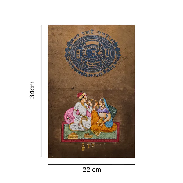 Folio_Paper_Rajasthani_Hand_Painted_Raja_Rani_Wall_Art