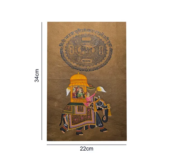 Folio_Hand_Painted_Rajasthani_Raja_Palkhi_Wall_Art