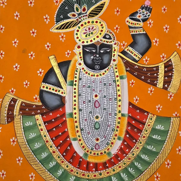 Fiber_Hand_Painted_Shrinathji_Unframed_Wall_Art