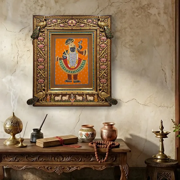 Fiber_Hand_Painted_Shrinathji_Unframed_Wall_Art