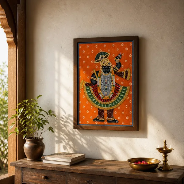 Fiber_Hand_Painted_Shrinathji_Unframed_Wall_Art